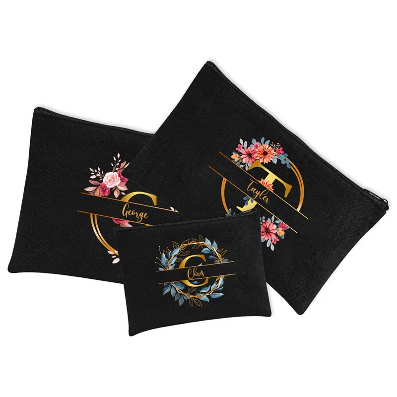 Индивидуальные индивидуальные уникальные парусиновые косметички сделай сам