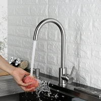european kitchen faucet with simple style rotation single curve handle kitchen sink faucet for hot cold water