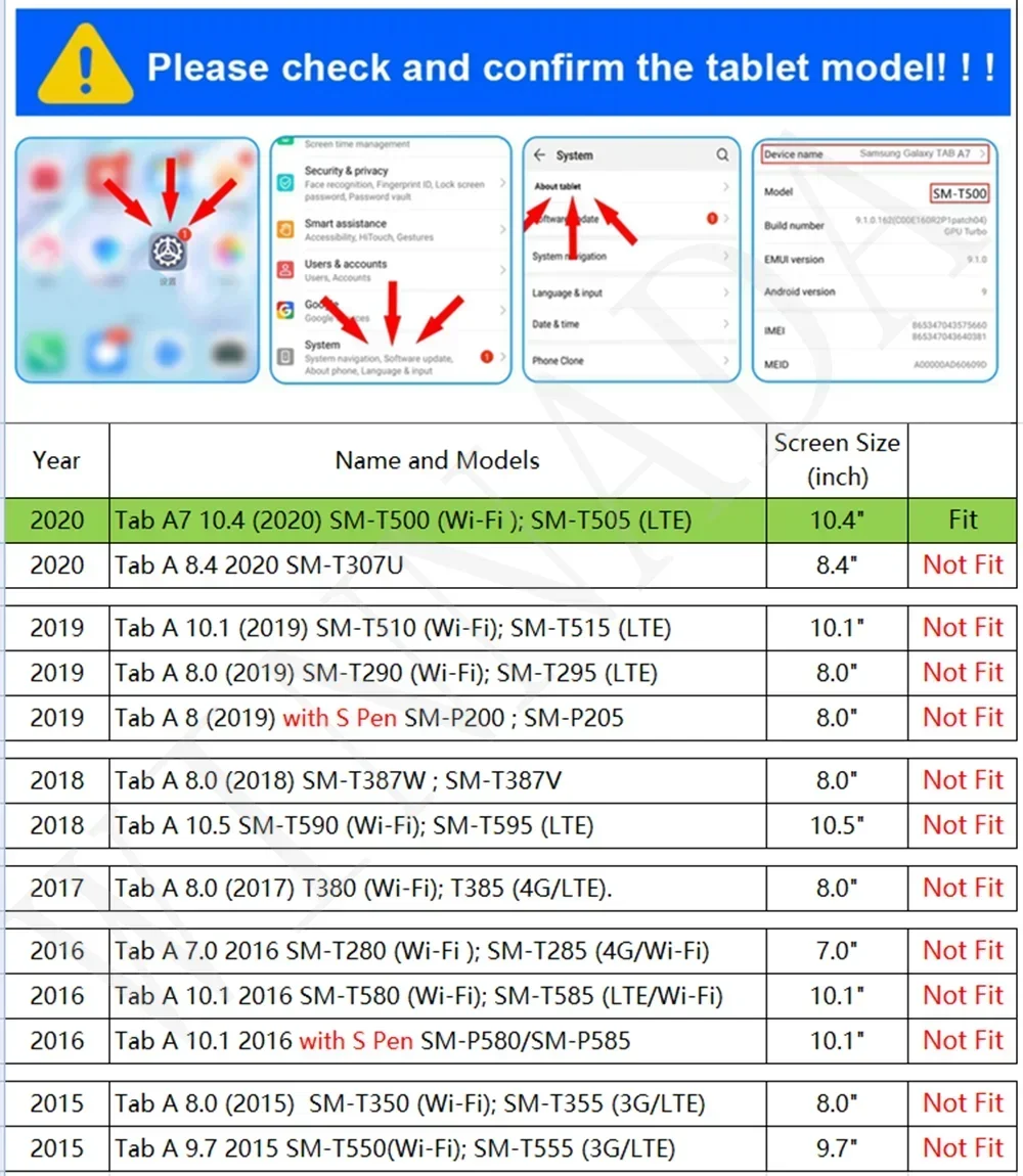 Фото Чехол для Samsung Galaxy Tab A7 10,4 дюйма SM-T500 T505, силиконовый + поликарбонатный, противоударный, с подставкой, чехол для планшета Samsung SM-T503 T509 10,4 дюйма №2