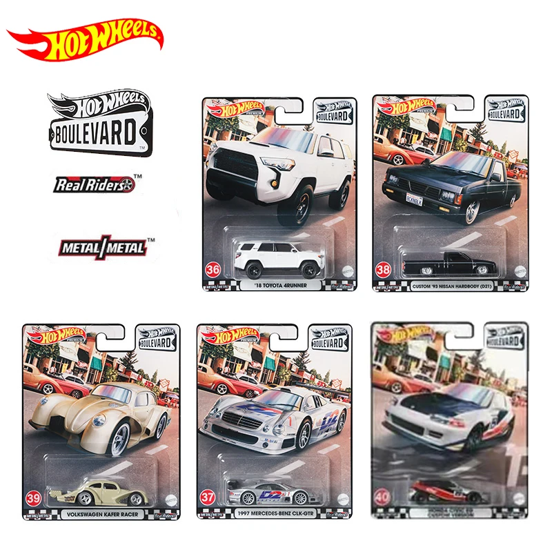 

Original Hot Wheels Premium Car Boulevard Nissan Diecast 1/64 Voiture Porsche Subaru Firebird Kids Boys Toys for Children Gift
