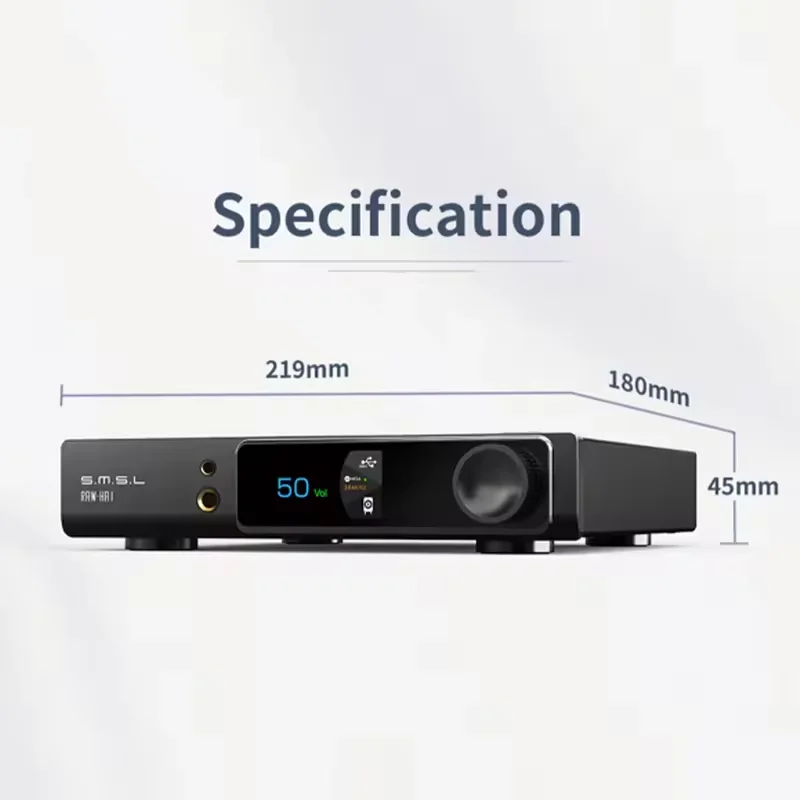 ЦАП RAW-MDA1 с двумя декодерами ES9039Q2M, поддержкой MQA, MQA-CD, LDAC, Bluetooth 5.1, Hi-Res, с пультом ДУ SMSL MDA1 (art.: 3920db4f760bc) - 3920db4f760bc