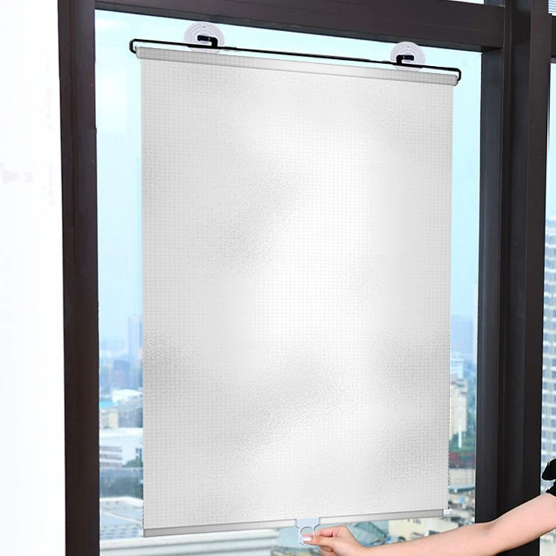 

Home Office Curtains Side Window Parasol Retractable Curtain Anti-ultraviolet Cup Roller Blinds for Cars Windscreen Sunshade