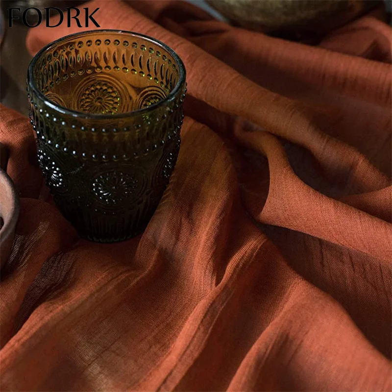 Скатерть для украшения стола льняная в стиле кантри свадебное украшение