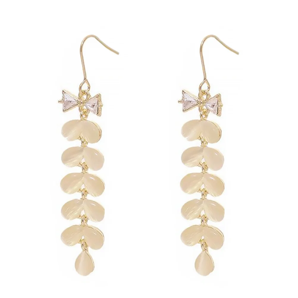 

Earrings Womenbutterflies Jewelry Dangle Stud Dangling Earring Summer Costumewomens Accessories Bow Gemstone Rhinestone Wheat