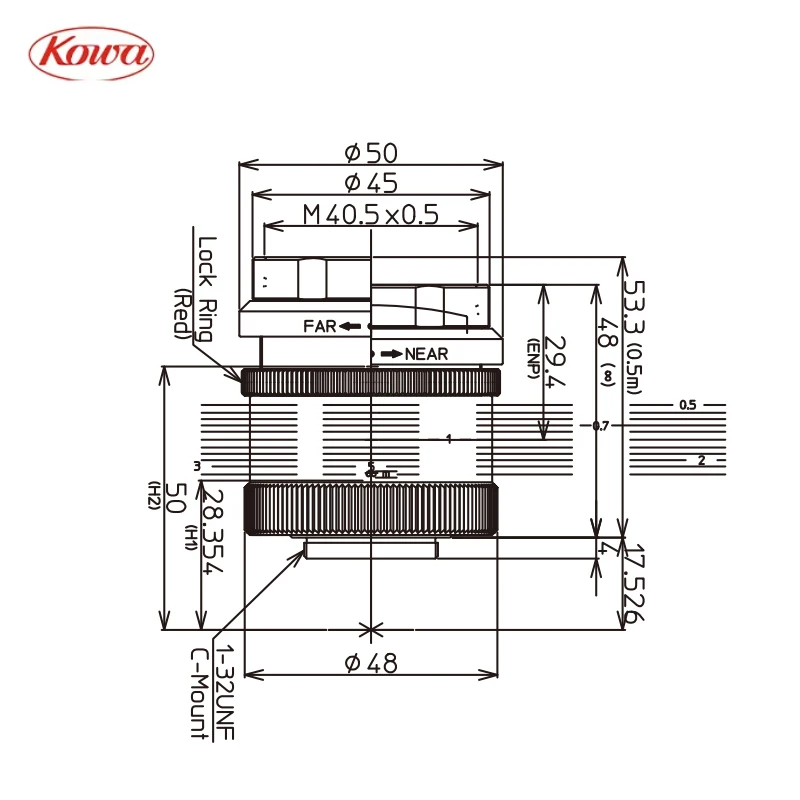 Промышленный Prime Lens KOWA LM50HC-V Мегапиксельная машина Серия HC-V Высококачественная