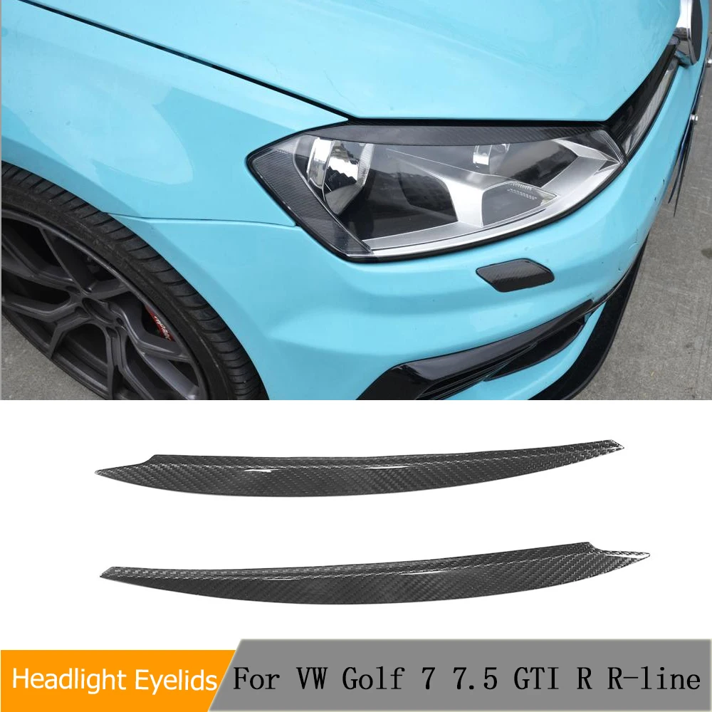 Сухие фары из углеродного волокна веки ресницы отделка бровей наклейка для VW GOLF 7