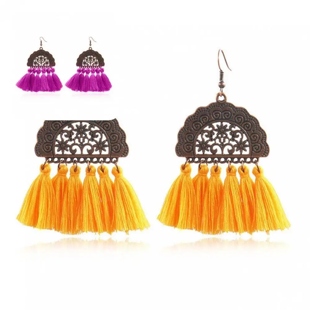 

Stylish Women Earrings Unique Shape Lightweight Elegant Women Tassel Earrings Hook Earring Dangle Earrings 1Pair