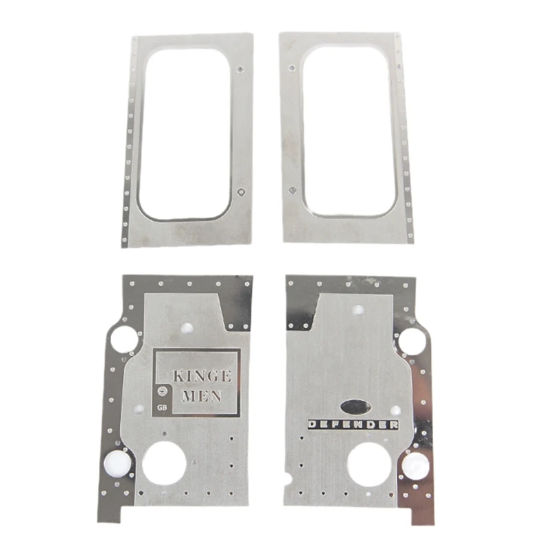 

Металлическая Броня на заднюю дверь, декоративный чехол, лист против царапин для TRAXXAS TRX4 Defender 1/10 RC Crawler Car