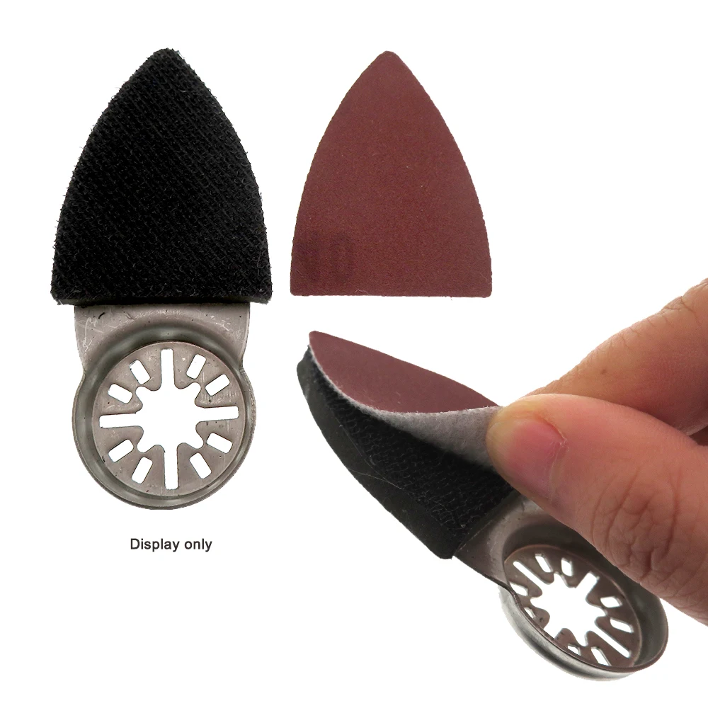 

31 Pcs Triangle and Finger Oscillating Tool Detail Sanding Pads Kit With Sandpaper Hook loop for Wood Plaster Polishing Sanding