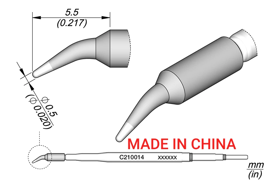 

Сварочный наконечник JBC C210