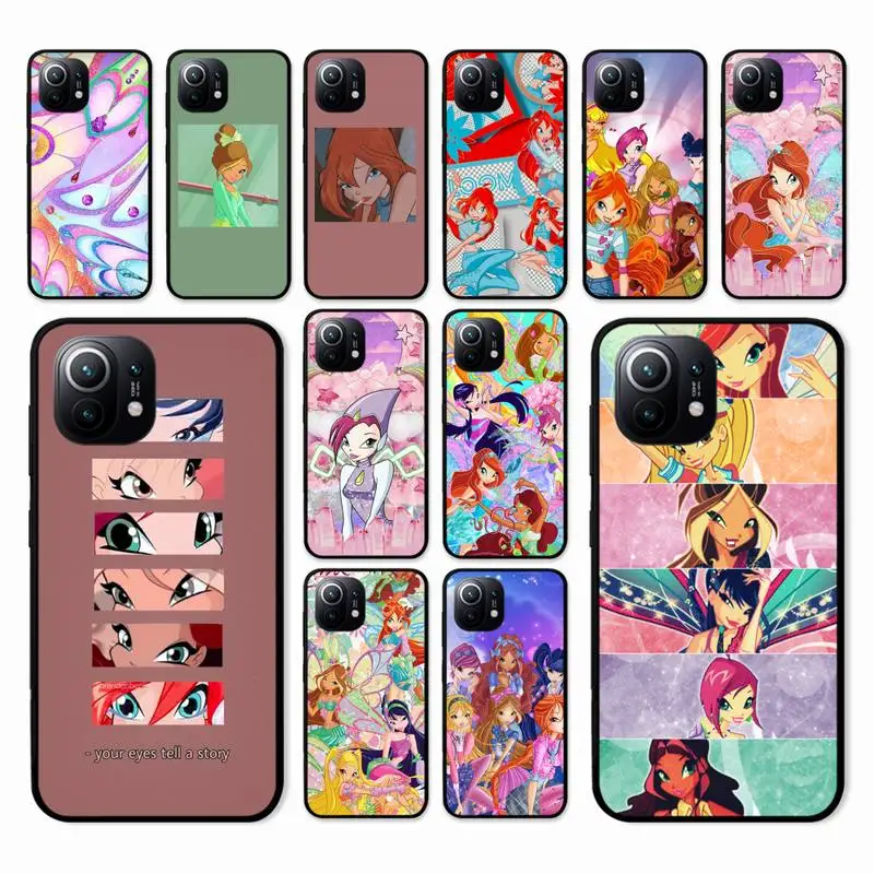 

Cartoon Club-Girl-W-Winx Phone Case for Xiaomi mi 5 6 8 9 10 lite pro SE Mix 2s 3 F1 Max2 3 coque