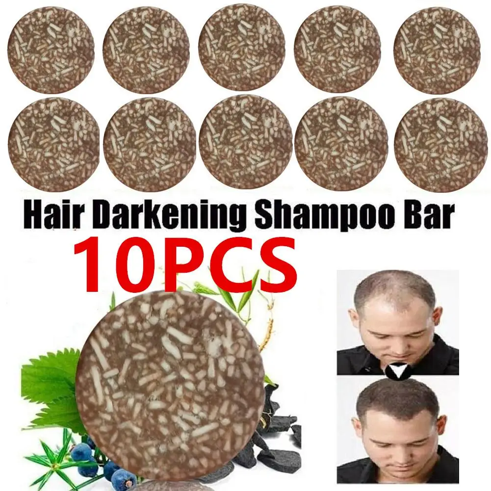 

10X Polygonum Essence Hair Darkening Shampoo Bar Soap Natural Organic Mild Formula Hair Shampoo Gray Hair Reverse Hair Cleansing