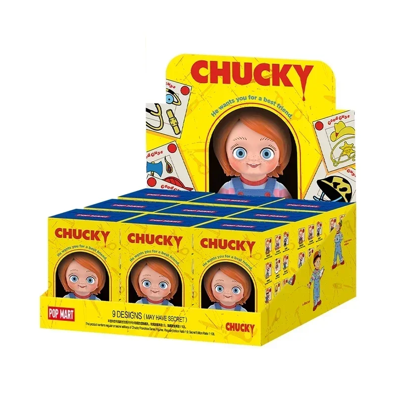 Фото POP MART Chucky Franchise Series: Модные коллекционные игрушки-сюрпризы, загадочные фигурки, милые модели, подарок на день рождения №1