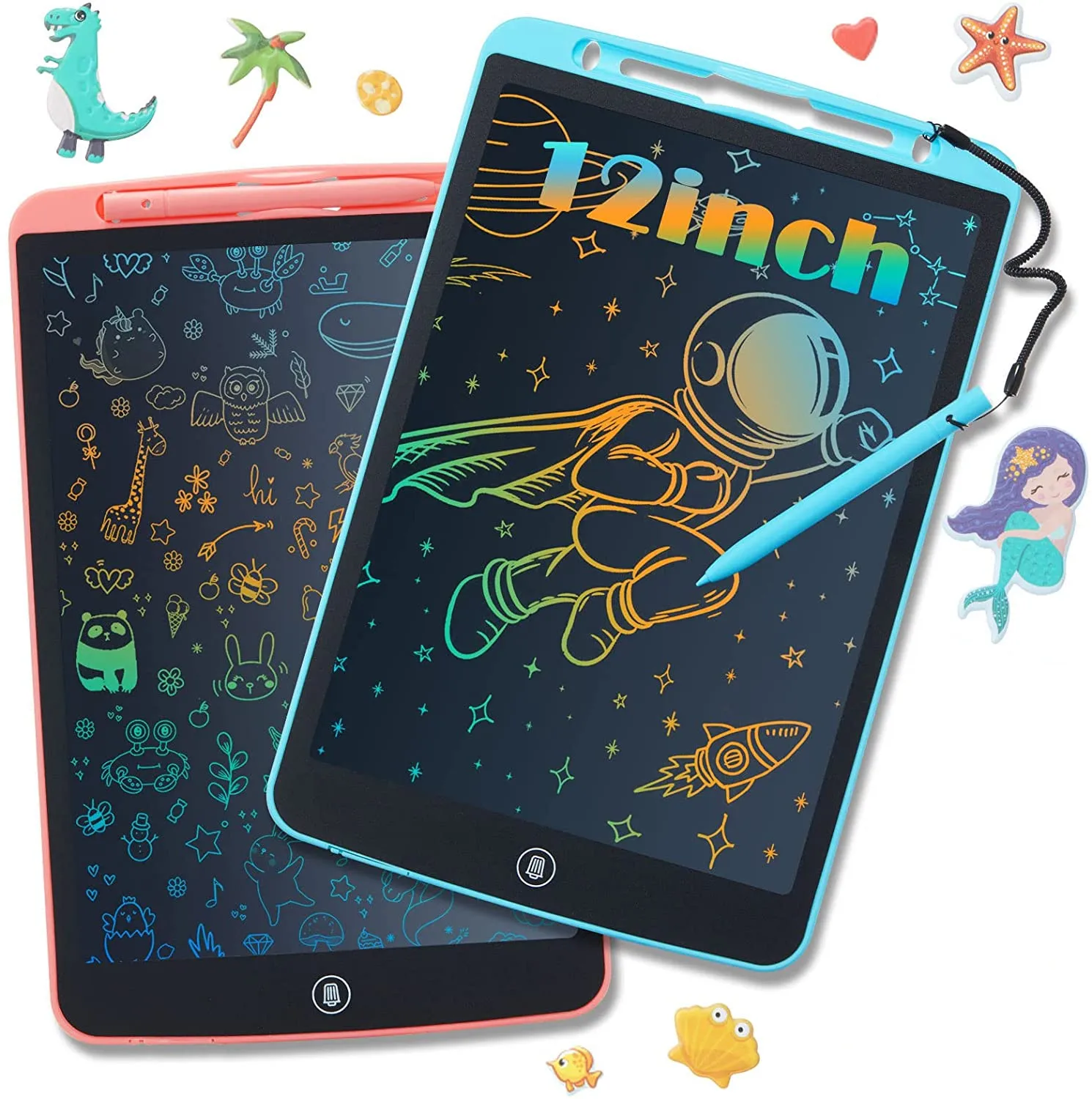 

LCD Writing Tablet 12inch Colorful Doodle Board Erasable Sketch Drawing Pad Portable Drawing Tablet Toddler Educational Toy