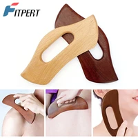 1 pc gua sha lymphatic drainage tool muscle release anti cellulite wood therapy massage tool massage stick for back leg hand