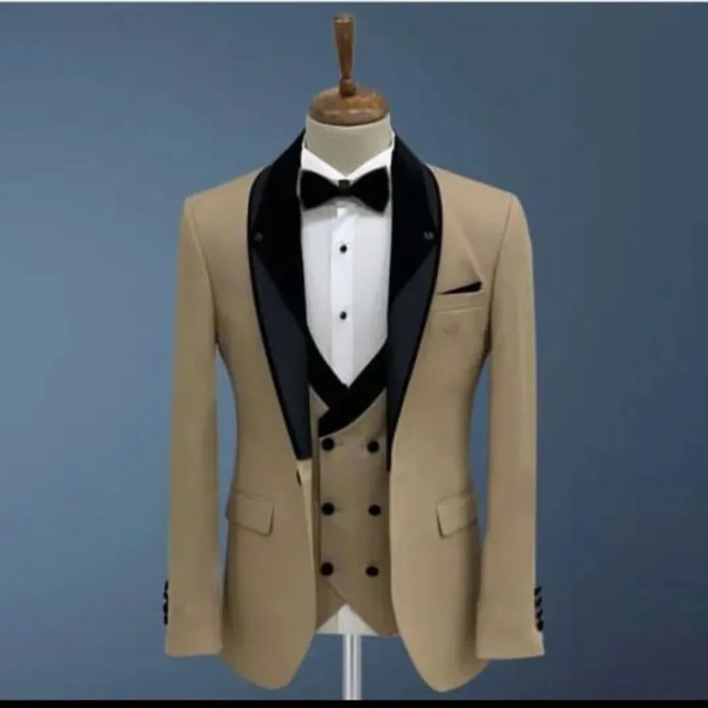 Мужской Комплект из трех предметов: пиджак жилет и брюки