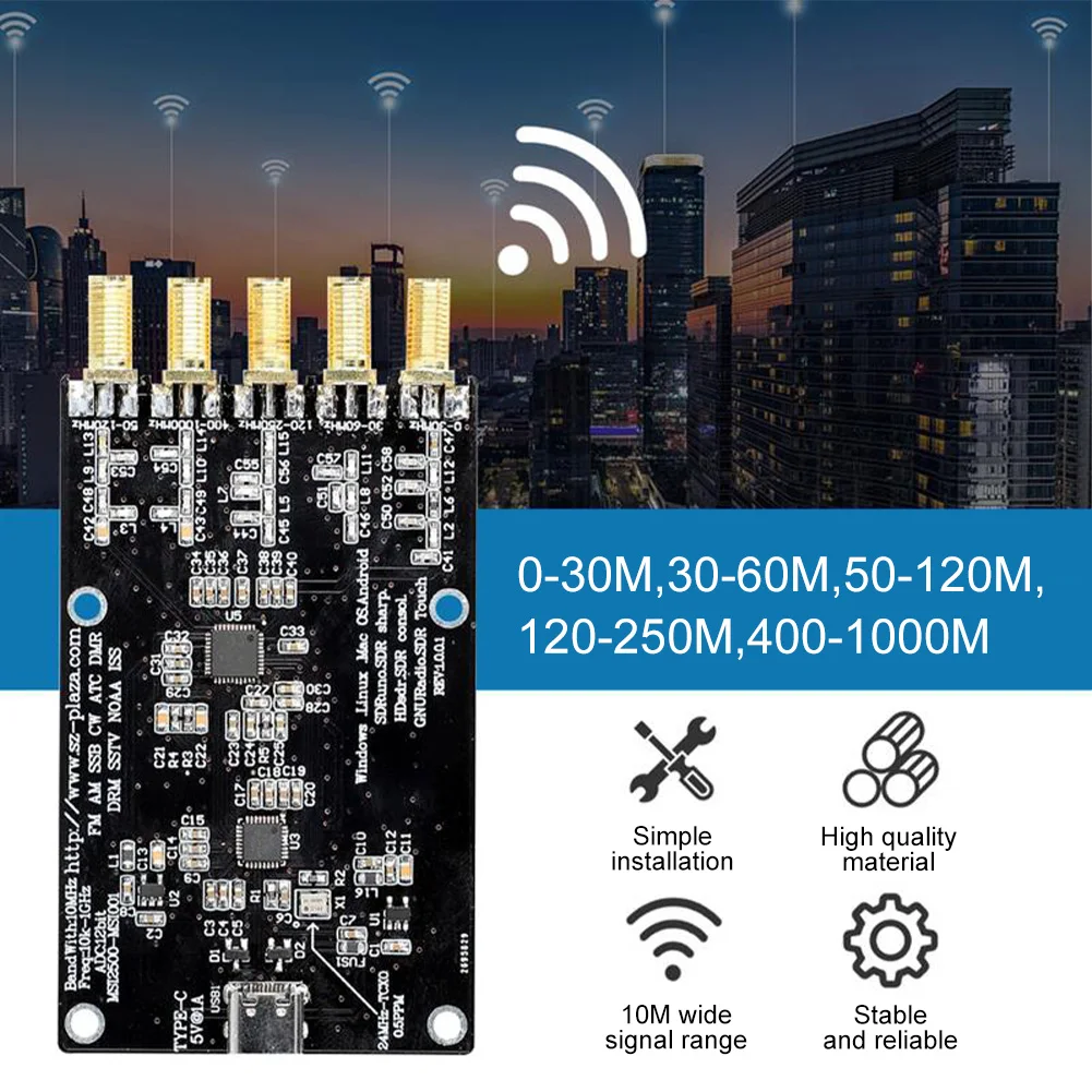 Новый RSP1 Msi2500 Msi001 упрощенный SDR ресивер 10 кгц-1 ГГц Любительская радиосвязь