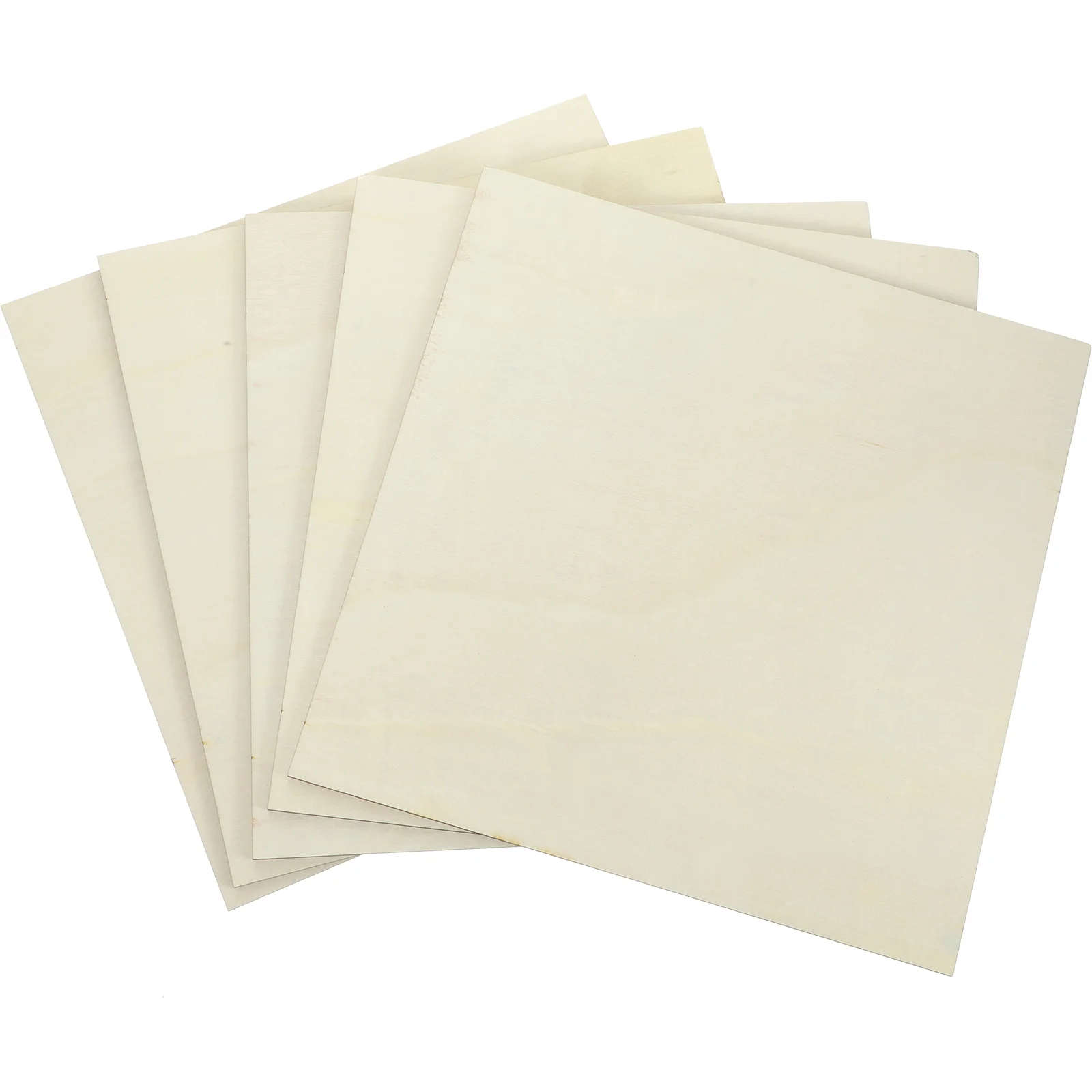 

5 Pcs Ornaments DIY Wood Plague Unfinished Board Slice Carving Unpainted Cutouts