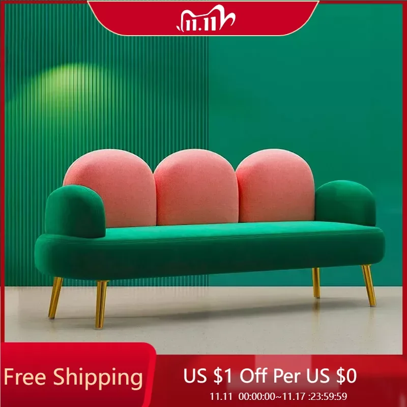 

Recliner 3 Seater Sofa Stretch Modern Ergonomic House Designer Unusual Designer Couch Longue Green Muebles Office Furniture