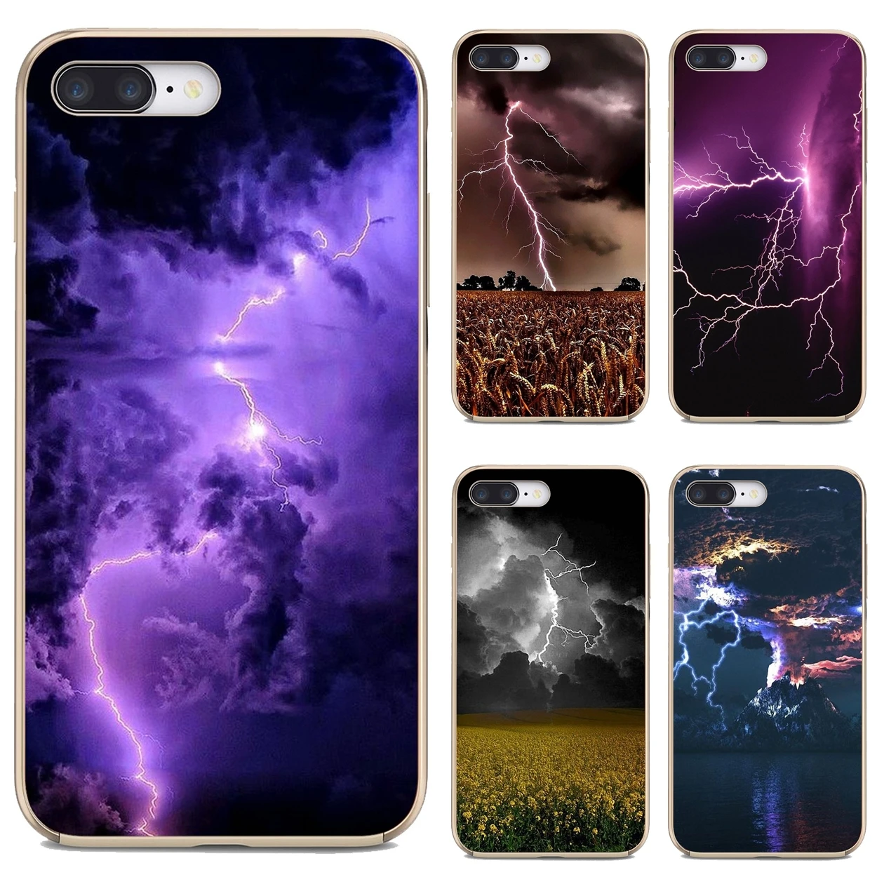 For Xiaomi Pocophone iPod Touch 6 5 F1 For Samsung Galaxy Grand Core Prime Silicone Cases Covers Lightning-storm-Mother-Nature