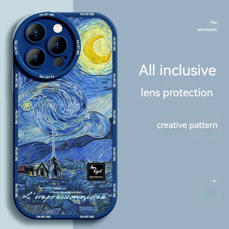 For Apple 13 Phone Case New Silicone Iphone12promax Personalized Oil Painting Apple 14pro Creative 11 Fashion X