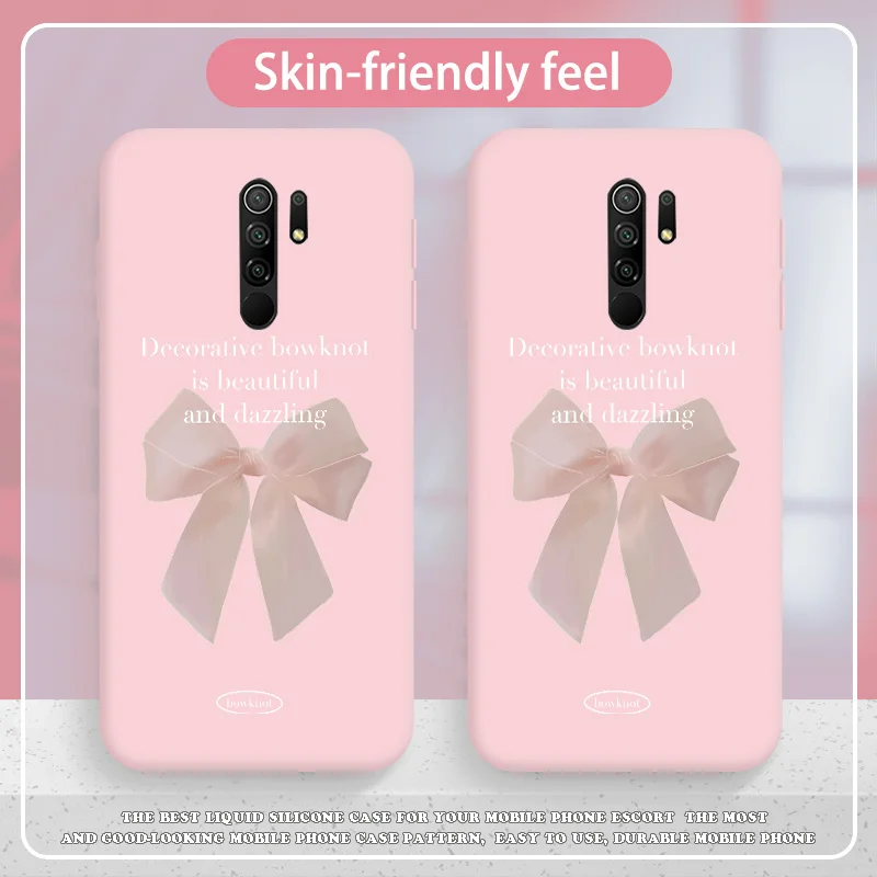 

Bowknot Case For Redmi 9 9A 9AT C 9 I NFC POWFE Prime 9T 10 x 4 5 6 7 8A X Personalized Tide Shell Silicone Soft Candy Colors