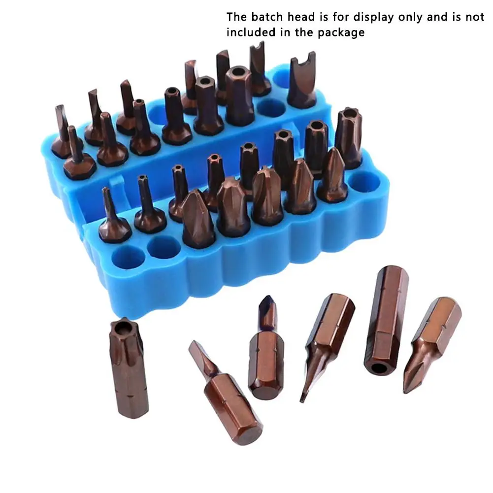 

32 Holes Hex Shank Screwdriver Bit Holder Multi-functional Storage Drill Bit Stand Organizer For Storing Screwdriver Bits