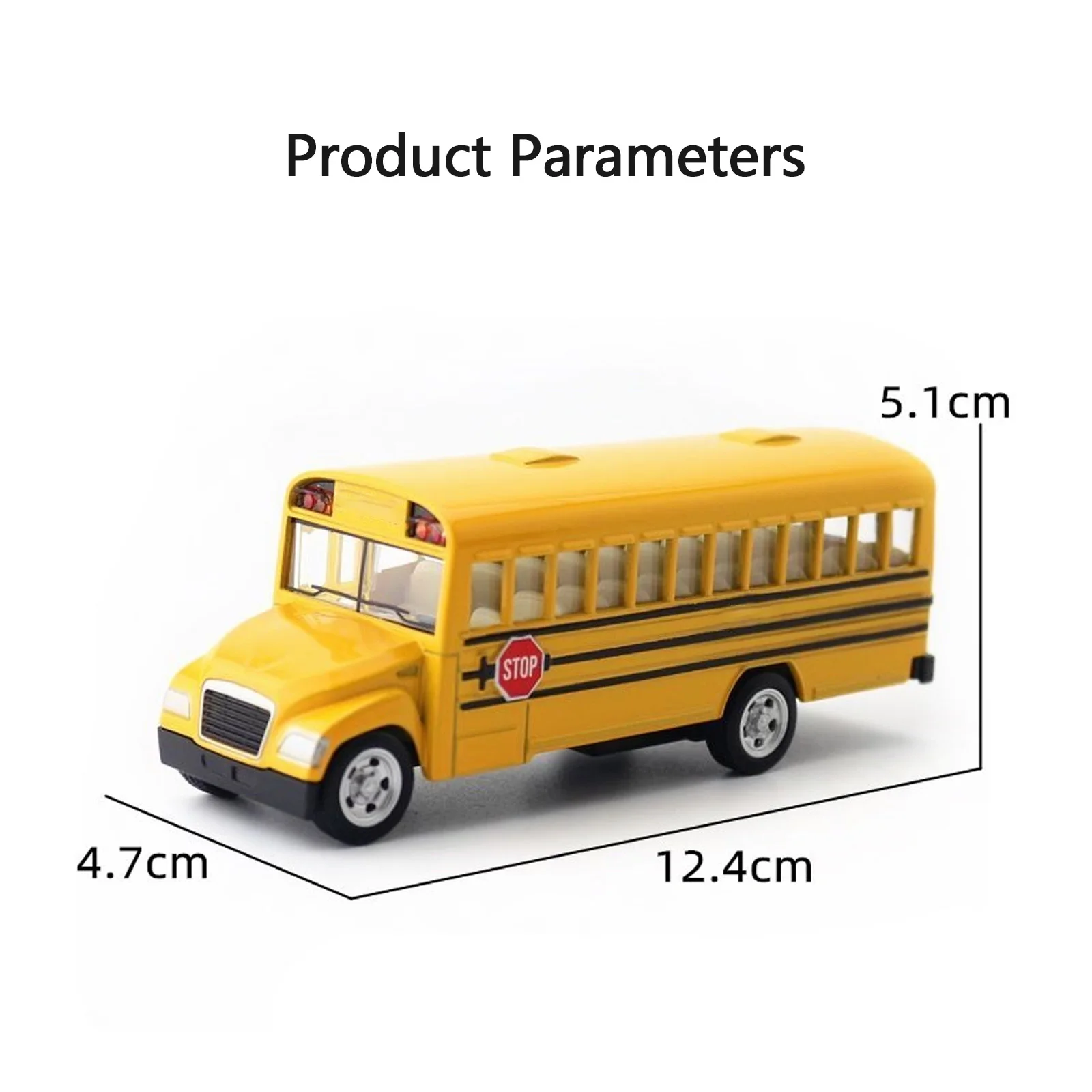 1:100 автомобиль из сплава мини-5 дюймов американский школьный автобус игрушечная