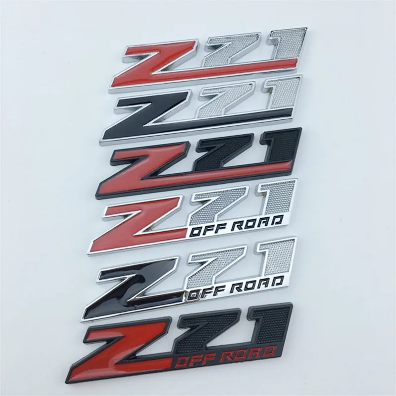 Car Sticker Emblem Chrome Badge Decals for Chevrolet Silverado Chevy Colorado Z71 OFF ROAD 4X4 SIERRA GMC Auto styling stickers |