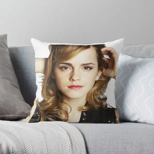 

Emma Watson Printing Throw Pillow Cover Case Cushion Decor Fashion Comfort Soft Waist Decorative Anime Pillows not include