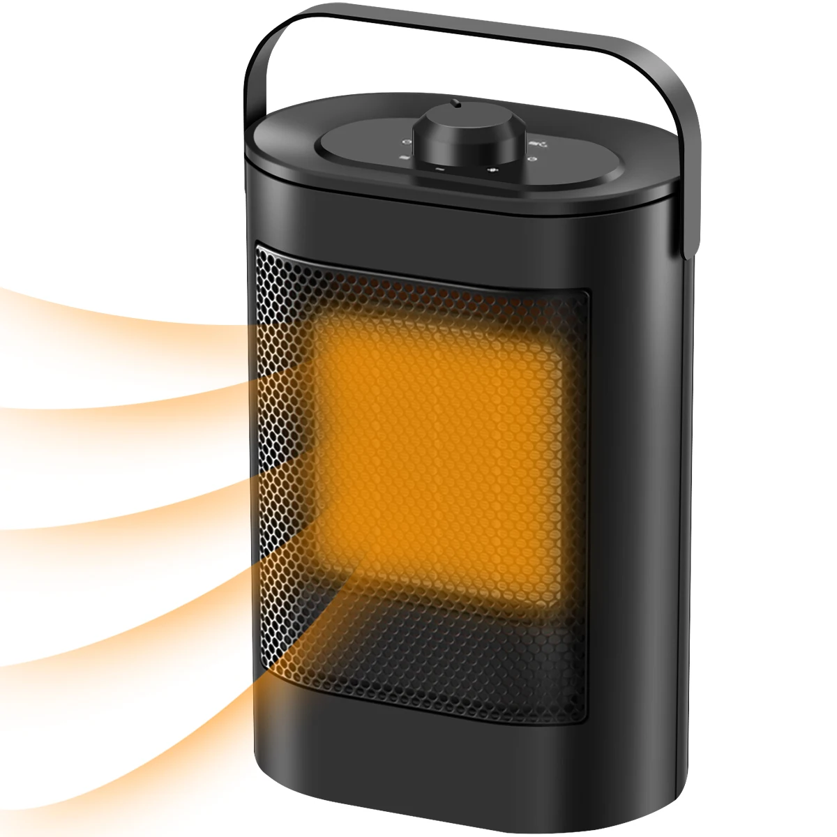 

Ceramic Fan Heater Electric Space Heater Mini Heater Fan with 3 Modes Overheating and Tip-Over Protection Automatic Oscillation