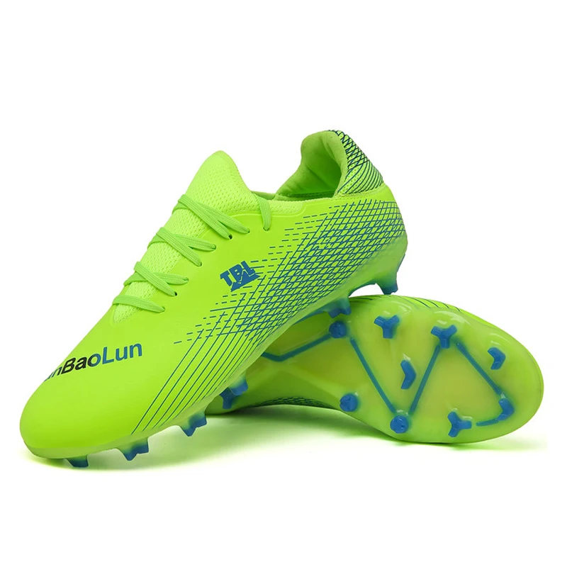 

Quality Football Boots Cleats Messi Durable Soccer Shoes Lightweight Comfortable Futsal Sneakers Wholesale Chuteira Society MEN