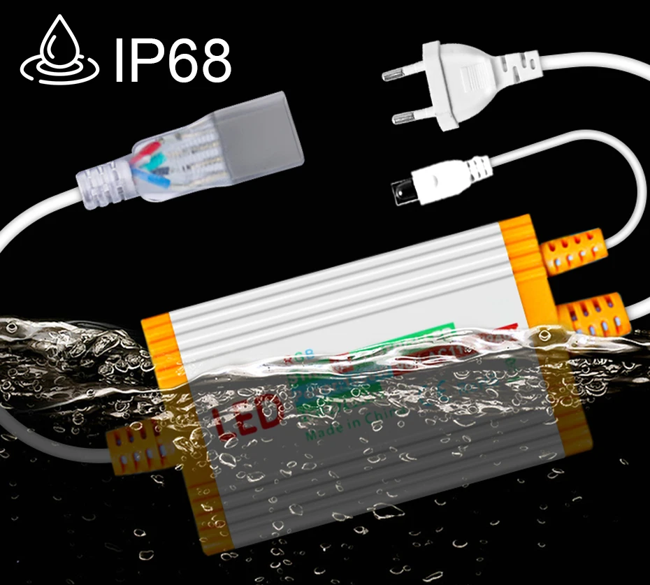RGB светодиодная неоновая полоса AC220V затемняемая лента водонепроницаемая гибкая