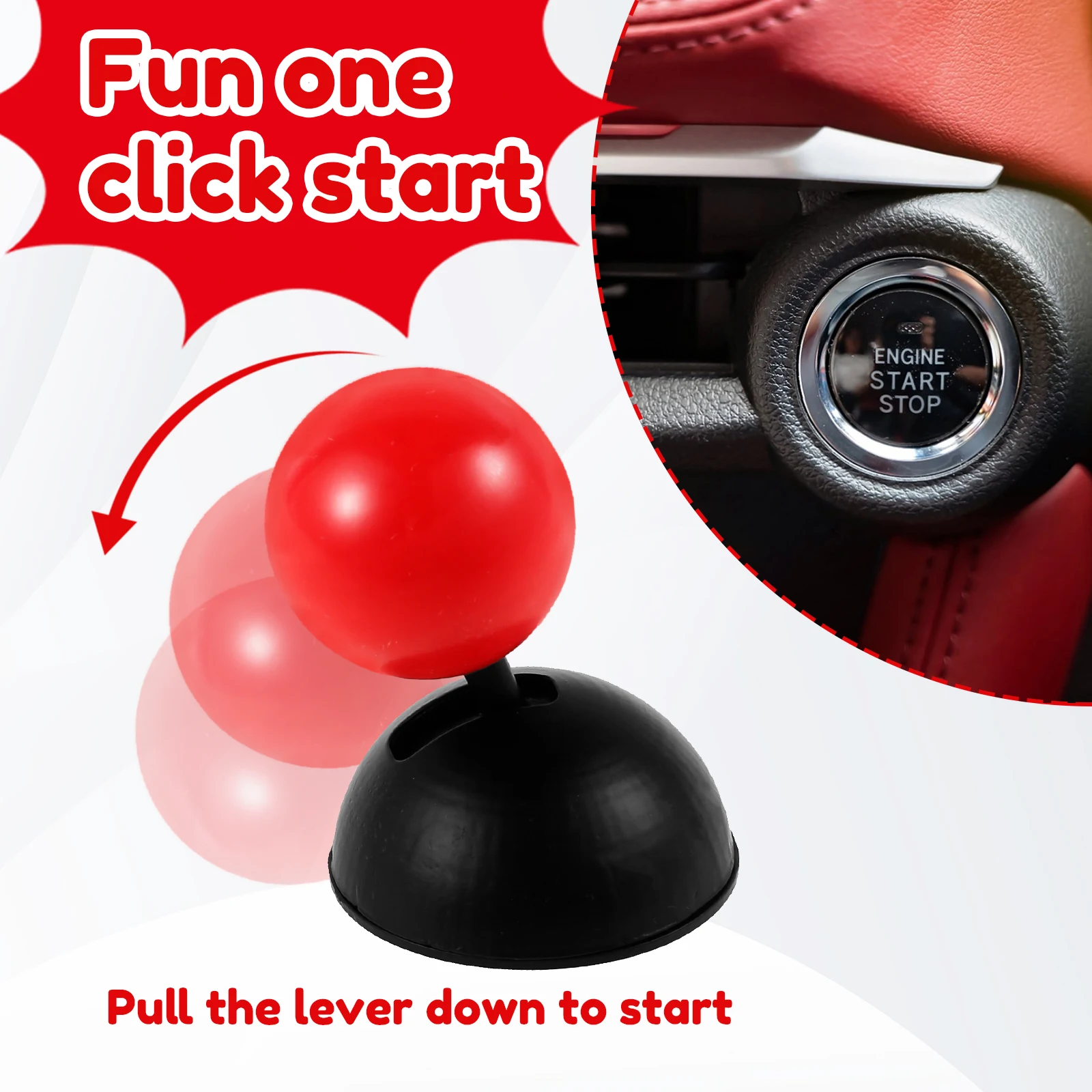 Универсальная Автомобильная Кнопка Запуска Синий Красный Пластиковый Сплав