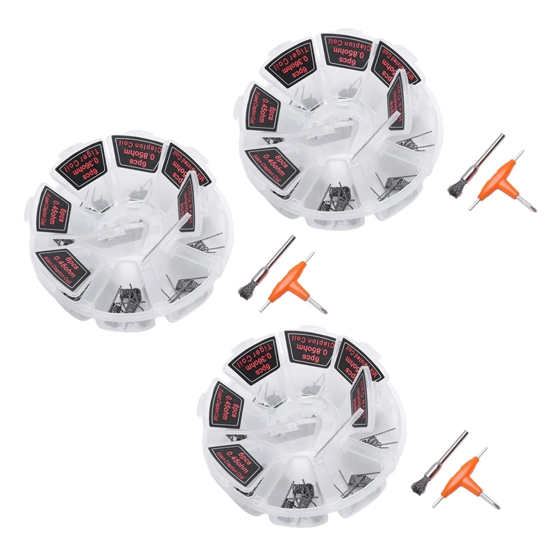 

3X8 в 1 Катушка Clapton скрученная Смешанная скрученная сплавленная катушка Clapton Alien Clapton Premade