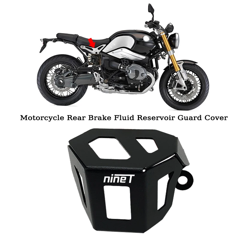 

For BMW R NINET R 9T RNINET Racer Scramble urban R9T 2014-2021 2018 2019 2020 Motorcycle Rear Brake Fluid Reservoir Guard Cover