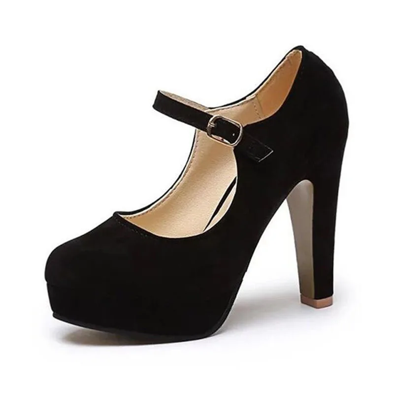 

Women's shoes 2020 shoes 12CM Pumps suede summer the new sexy high heels rounded suede comfortable work shoes