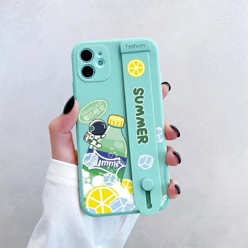 Новинка чехол для телефона Sprite lanyard iPhone 13 12 11 Pro Max мягкий силиконовый