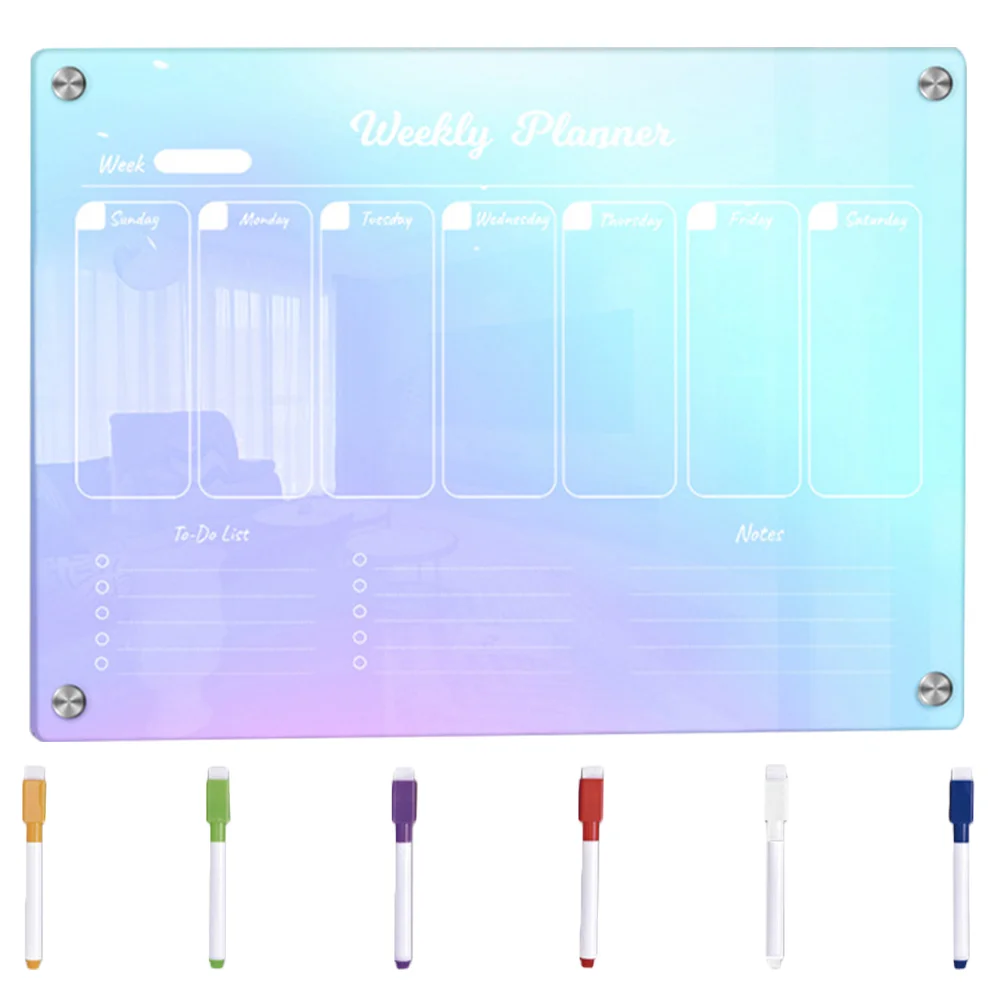 

Handwriting Pens Dry Erase Board Wall Fridge Magnet Combination Acrylic Schedule Refrigerator Message Boards
