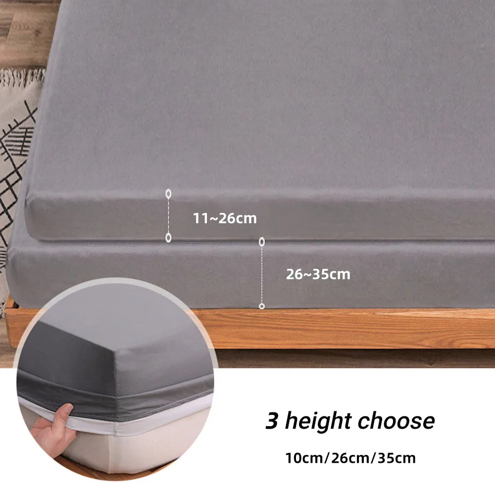 Защитный чехол для матраса из 90% хлопка с подходящим размером на матрасы Twin, Double, Queen и King, толщиной, размером 140x160 (без наволочек, бесплатная доставка).