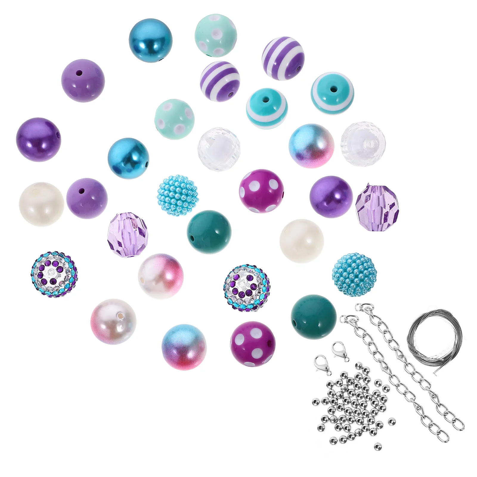 

50 Pcs Spacer Beads Crafts Making DIY Accessories Bracelet Necklace Jewelry Scattered