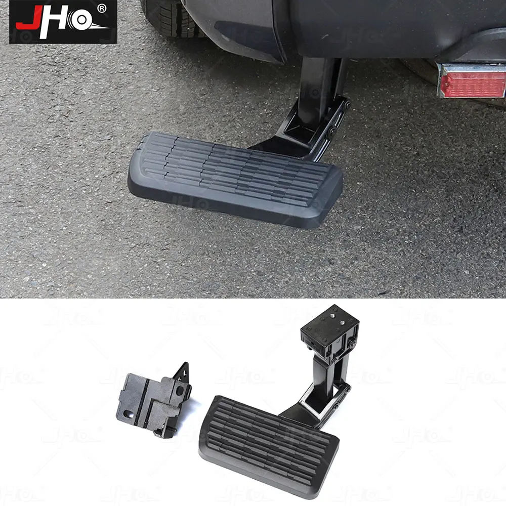 JHO Pickup Tailgate Foot Step Retractable Rear Bumper Pad T-Step for Toyota Tundra 2022 2023 Assist Accessories