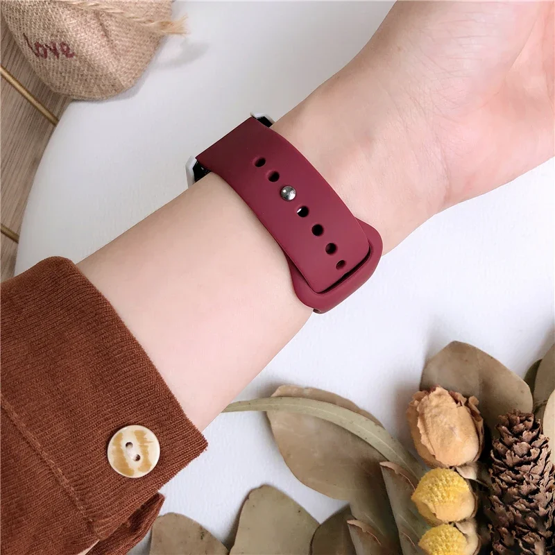 Фото Силиконовый ремешок для Samsung Galaxy Watch 7 6/5/pro/4/6 Classic/active 2 43-47-44 мм 20 мм/22 мм спортивный браслет huawei gt 4/3/2 ремешок №5