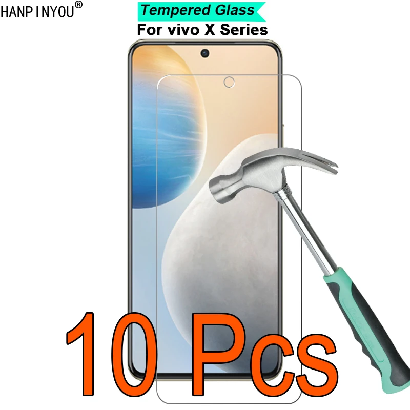 10 шт./лот для vivo X80 Lite X60 X60t X70 твердость 9H 2.5D ультратонкая закаленная стеклянная пленка защита для экрана