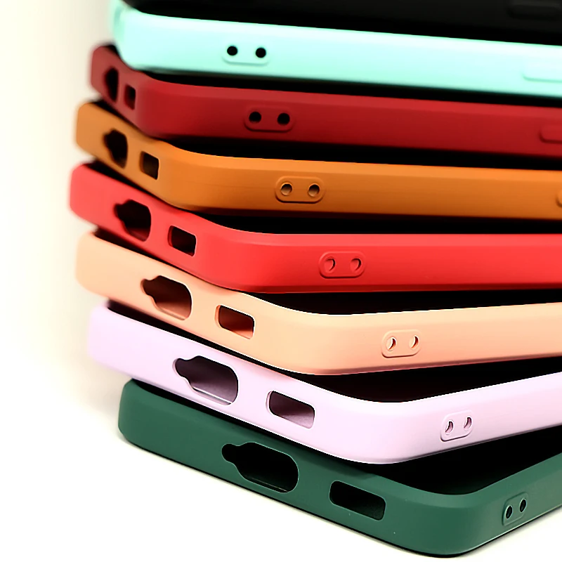 

100WD For Samsung Galaxy S22 S21 S20 Ultra Plus FE A72 A71 A52 A51 A32 4G 5G Case Liquid Silicone Soft Phone Cover