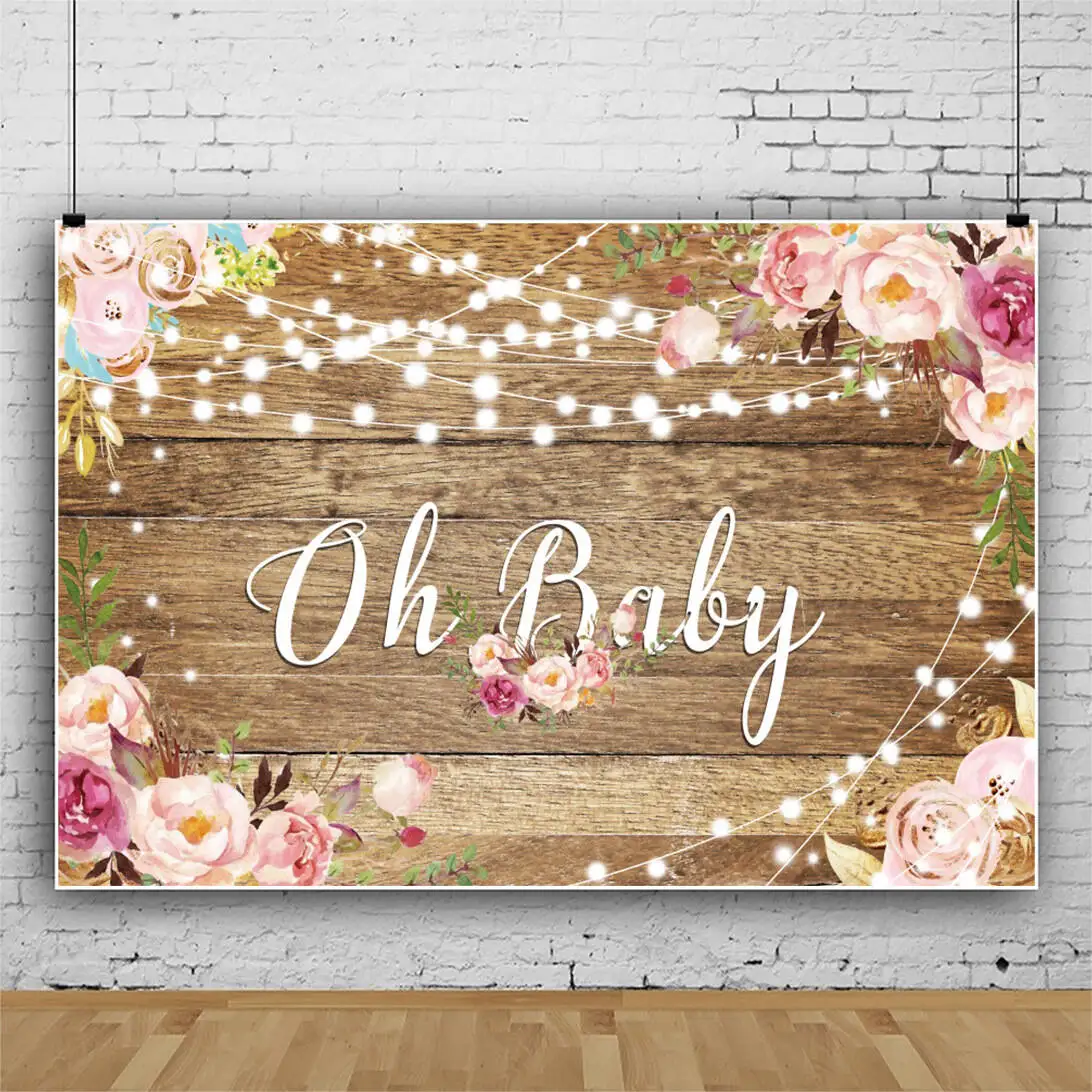 Деревянный фон для фотосъемки с изображением деревянной доски цветов бабочек