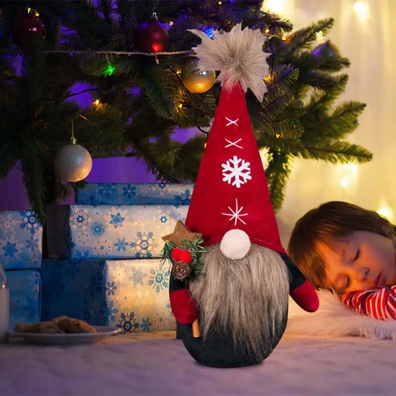 

Christmas Gnome Plush Decor Plush Knitted Faceless Doll Elf Merry Christmas Decorations For Home Christmas New Year Swedish