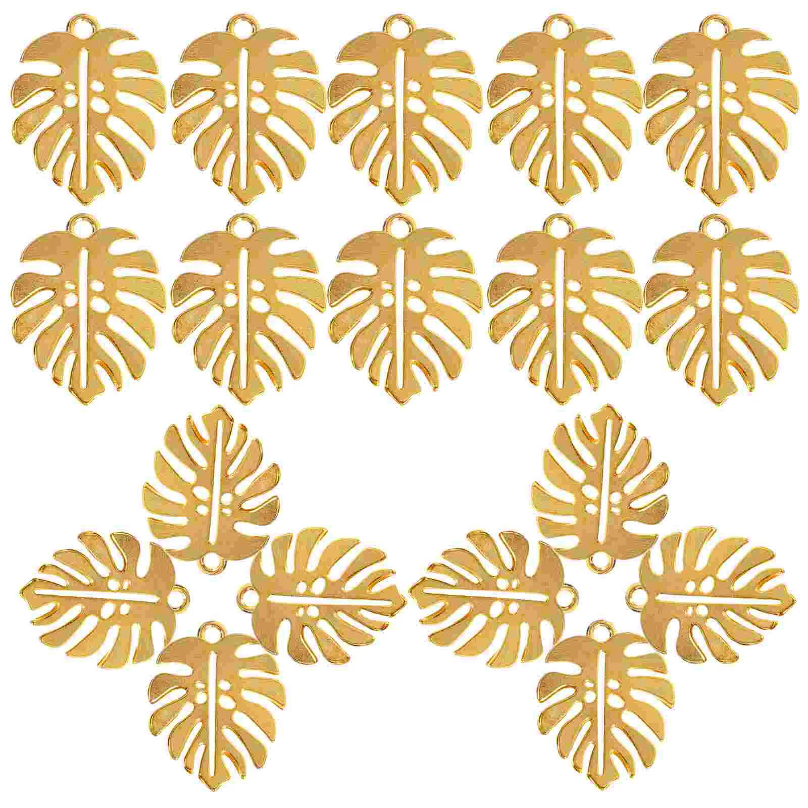 50Pcs Monstera Leaf Charms Alloy Leaves Charms Hollow Leaf Metal Pendants DIY Jewelry Charms