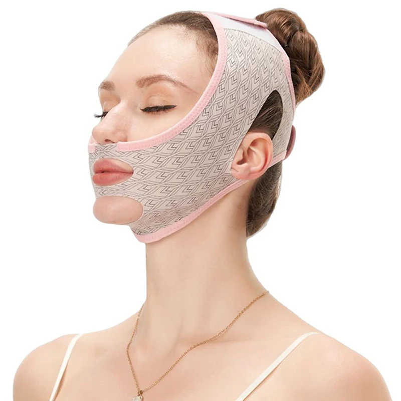

1pc Face Slimming Bandage V Line Cheek Chin Neck Shaper Massage Strap Belt Relax Lift Up Mask Beauty Face Sculpting Sleep Mask