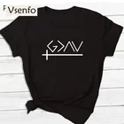 Женская футболка с надписью God is more of the highs and low, женская летняя футболка с изображением Иисуса Фатиха